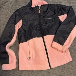 Columbia Kids Two-Tone Pink and Black Puffer Jacket